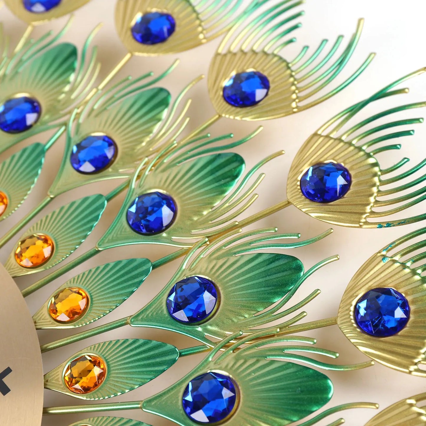 Reloj de Pared Grande Artístico con Diseño de Pavo Real – Decoración Elegante y Silenciosa para el Hogar 3