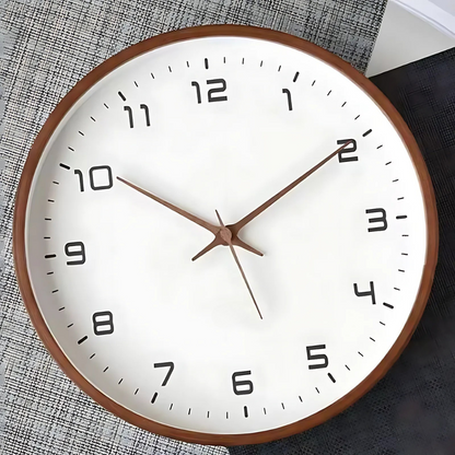 Reloj de Pared Grande de Madera Minimalista – Diseño Moderno para Salón y Oficina, 25 cm o 30 cm 0