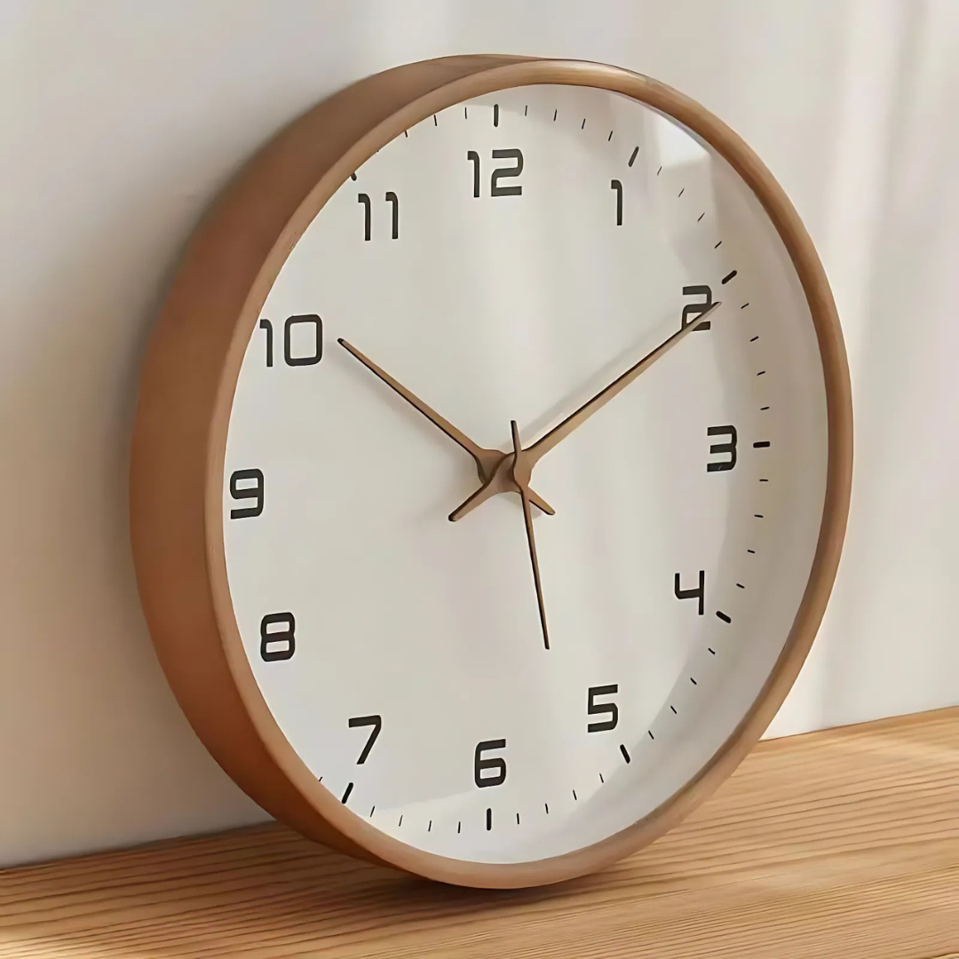 Reloj de Pared Grande de Madera Minimalista – Diseño Moderno para Salón y Oficina, 25 cm o 30 cm 2