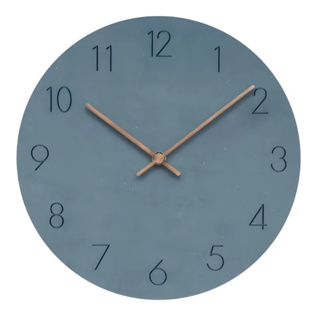 Reloj de Pared Moderno de Madera 29 cm – Diseño Elegante y Silencioso para Sala de Estar y Oficina 0