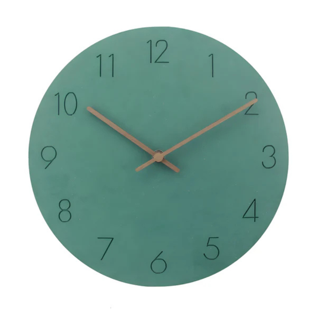 Reloj de Pared Moderno de Madera 29 cm – Diseño Elegante y Silencioso para Sala de Estar y Oficina 8