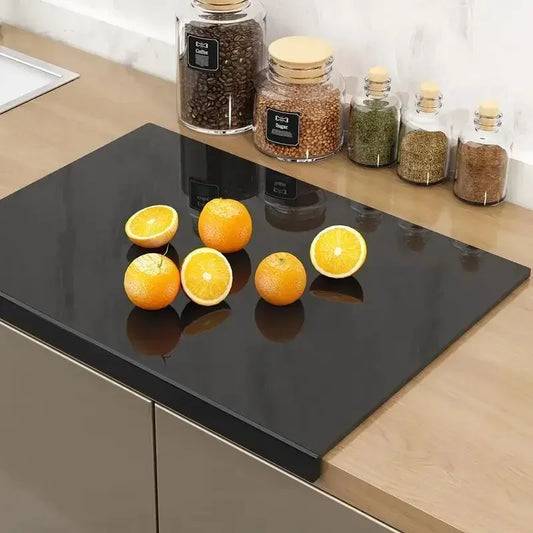 Tabla de Cocina Acrílica Elegante con Borde Recoge Alimentos