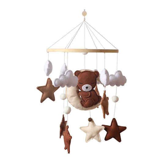 Sonajero Colgante de Osito de Peluche para Bebés – Diseño Seguro y Relajante, Materiales Suaves y Livianos 0
