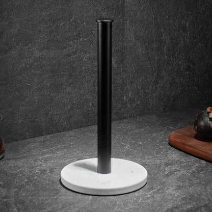 Soporte de Rollo de Cocina de Mármol y Oro – Diseño Elegante para Rollos Jumbo y Estándar, Base Antideslizante y Compacta 7