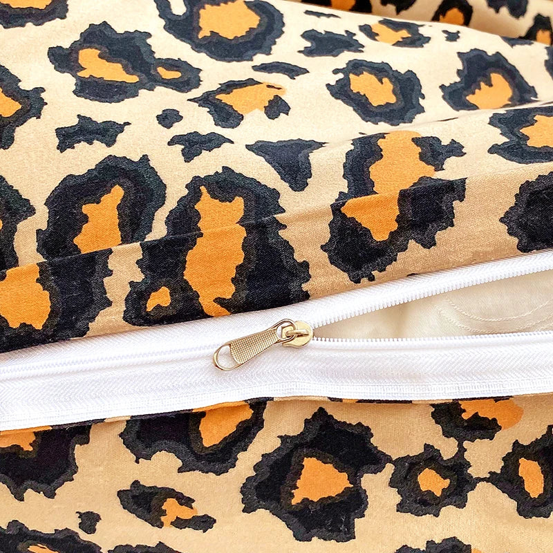 Stylowy Zestaw Pościeli 160x200 w Panterkę z Mikrofibry – 3 Elementy do Sypialni 5