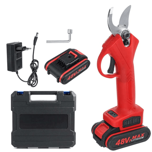 Tijeras de Podar Eléctricas Profesionales con Batería de 9000 mAh y Cuchilla de Acero de Tungsteno – Diseño Ergonómico Ideal para Jardinería 0