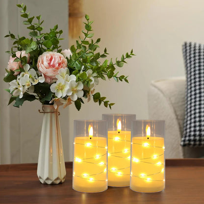 Vela LED Electrónica Roja, Sin Llama, Ideal para Bodas y Decoraciones, Luz Cálida de 18 cm 1